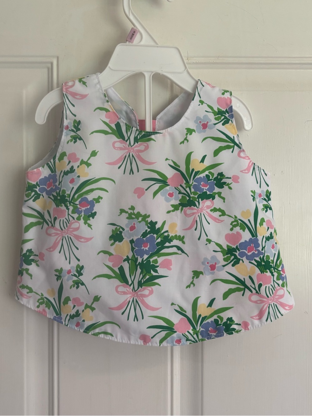 6/12M The Beaufort Bonnet Company Mary Todd Tab floral top and bloomer set. EUC